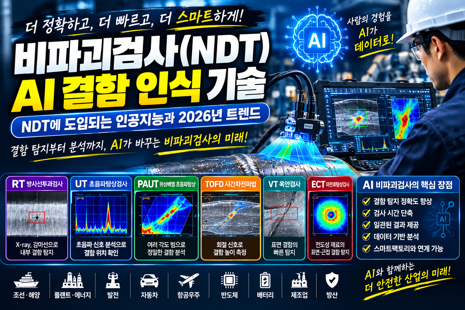 비파괴검사(NDT) AI결함 인식 기술