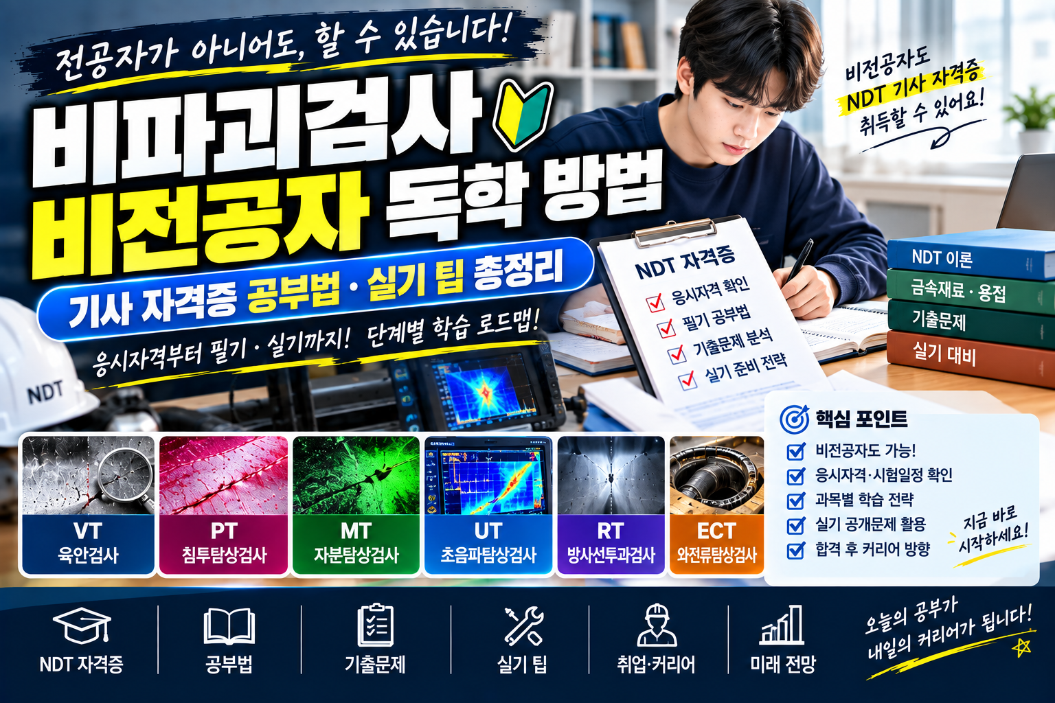 비파괴검사 비전공자 독학 방법